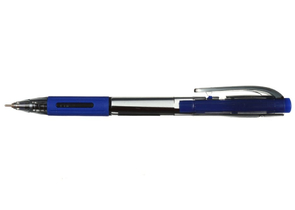 Ручка шариковая автоматическая Berlingo SI-400, корпус дымчатый, стержень синий
