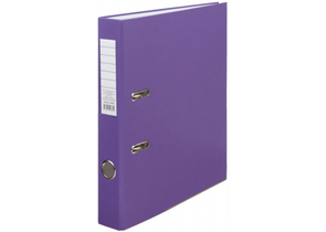 Папка-регистратор «Эко» с односторонним ПВХ-покрытием, корешок 50 мм, фиолетовый