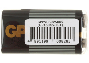 Батарейка солевая GP Supercell, 6F22, 9V, тип «Крона»