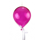 Шар елочный ErichKrause «Воздушный шар» (пластик), диаметр 20 см, фуксия