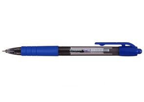 Ручка шариковая автоматическая Berlingo Classic Pro, корпус дымчатый, стержень синий