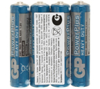 Батарейка солевая GP PowerPlus, AAA, R03, 1.5V, 4 шт.