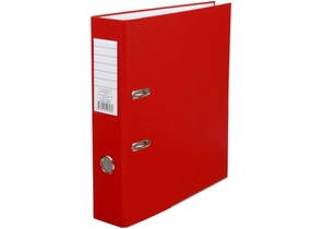 Папка-регистратор «Эко» с односторонним ПВХ-покрытием, корешок 70 мм, красный