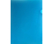 Папка-уголок пластиковая inФормат А4+ , толщина пластика 0,15 мм, прозрачная синяя