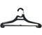 Вешалка-плечики для одежды OfficeClean, длина 44 см (р-р 48-52), 3 шт., черные