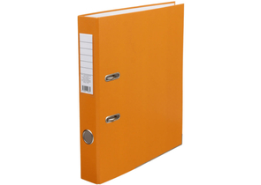 Папка-регистратор «Эко» с односторонним ПВХ-покрытием, корешок 50 мм, оранжевый
