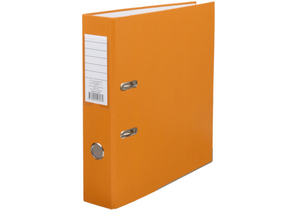 Папка-регистратор «Эко» с односторонним ПВХ-покрытием, корешок 70 мм, оранжевый