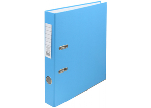 Папка-регистратор «Эко» с односторонним ПВХ-покрытием, корешок 50 мм, светло-голубой